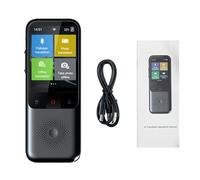 Portable Language Translator Device, 138 Languages Online, 17 Languages Offline, Voice and Video Recording - High Definition Screen, Built - In Camera, Ideal for Travel and Busin