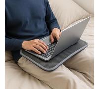 Portable Lap Desk Compact Laptop Tray Ergonomic Stand for Beds Office Sofas Fits 15" Laptops Ideal for Work Study Gaming (Grey Laptop Tray, 39 * 29cm)