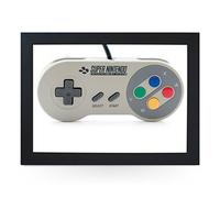 Portable Lap Desk Tray (Super Nintendo Controller) Handmade Wooden Frame, Beanbag Cushioned Bottom | Computers, Laptops, Meals, Food | L0205 Black