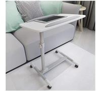 Portable Laptop Desk with 260° Swivel Wheels - le Bedside Table for Home Office Adjustable Lap Table Easy Rolling Stand for t & Convenience