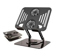Portable Laptop Holder, Adjustable Laptop Stand, Foldable Mount with Cooling Vent, Portable Computer Accessory for Adults, Office Travel Table Home Desktop Living Room Workstation Organizer