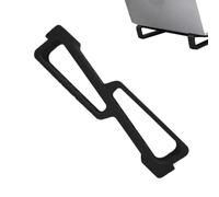 Portable Laptop Stand Desk, Ergonomic Split Design Riser for Travel | Two-piece split design adjusts to fit different laptop widths. Ergonomic tilt raises screen to eye level.