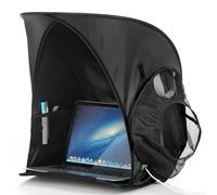Portable Laptop Sun Shade Foldable Tent for Working Outside Travel Sun Shield for 13-16 inch Privacy Hood Heat & UV Reflective Waterproof Fabric