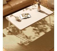 Portable Laptop Table,Compact Folding Computer Desk,Ideal For Small Spaces,Suitable For Work,reading,dining,writing,or Watching Movies In Bed Or On The Couch(White,27.6x19.7in)