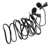 Portable Lavalier Microphone 3.5mm for Live Streaming and Video | Black Clip Design, PVC Plastic Sponge Build, Easy Setup for Zoom Meetings, Journalists and Podcasters