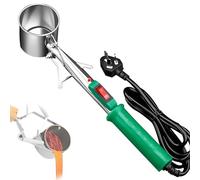 Portable Lead Melting Pot, 1600g 500w Metal Smelting Crucible with 150-450 ℃ Adjustable Temperature, Hand-held Tin Melting Furnace for Fishing Weight Molds