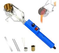 Portable Lead Melting Pot, 3000g 380W Hand-held Tin Melting Furnace with 150-450℃ Temperature, Tin Scraper/Strips/Pot, Metal Smelting Crucible for Fishing Weight Molds