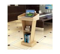 Portable Lectern Podium Stand for Conferences & Churches - MDF with Open Storage Ideal for Hotel Reception & Events Adjustable Height Sturdy Design
