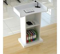 Portable Lectern with Drawer, Sturdy Presentation Podium for Church Wedding Office, Height Adjustable Speech Stand for Public Speaking Events, Easy to Carry Design, 40x42x120cm