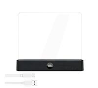 Portable LED Book Reading Light - Rechargeable Flat Panel Lamp, Dimmable Brightness with Compact Design, Bedtime Reading with Adjustable, Portable Light Accessory, Readings Lamp for Dorm Camping