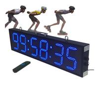 Portable LED Countdown Timer, 6 Inch Digital Clock with 6-Digit Display, 3 Brightness Levels, 12/24 Hour Format, Ideal for Living Room or Office