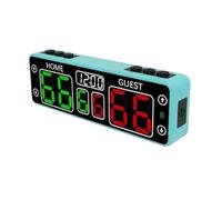 Portable LED Digital Scoreboard with Countdown Timer Rechargeable Electronic Touch Type Scoreboard for Sports Competition (Blue)