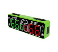 Portable LED Digital Scoreboard with Countdown Timer Rechargeable Electronic Touch Type Scoreboard for Sports Competition (Green)