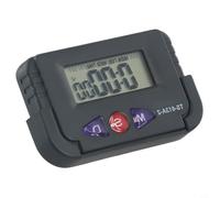 Portable LED LCD Car Table Clock with ABS Build, Includes Stand and Double Sided Tape for Secure Placement in Various Settings