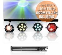 Portable LED Party Bar Light PAR Moonflower Crystal Effect Disco System wt Stand