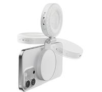 Portable LED Phone Light - Magnetic Clip on Camera Fill | USB C Rechargeable Video Dimmable Video Conferencing Webcam Reminder Zoom Calls Remote Work