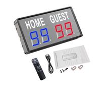 Portable LED Scoreboard for Outdoor Beach Camping Park Games with 5 Brightness Settings and USB Power Adjustable Brightness LED Scoreboard