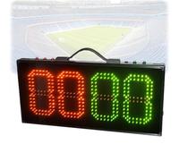 Portable LED Scoreboard with Digital Display for Soccer and Football Matches, Featuring Substitution and Injury Time Functions