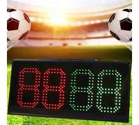 Portable LED Substitution Board for Football Referees, Electronic Soccer Change Player Display, Injury Time Display with Built-in Battery, Double-Sided for Matches