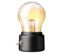Portable LED Vintage Light Bulb, Retro Rechargeable Light Bulb, USB Lamp,Creative Bedside Table Lamp for Cafe, Living Room, Children's Room, Bedroom, Study Room