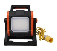 Portable LED Work Light 35W 110V Linkable Job Site Light with Twin 16 Amps Outlets 4000 Lumens Ideal for Work Sites Construction & Outdoor tasks