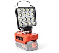 Portable LED Work Light for 20V Lithium for battery, Two-Level Brightness, Compatible with LBXR20 LBXR2020APB, for ideal for Home Garage Camping