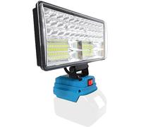 Portable LED Work Light for Makita 18V Battery, Cordless LED Light with 90W 5400LM, 2 USB Charging Ports & Low Voltage Protection, for Hiking, Fishing, Camping, Job Site (Battery not Included)