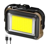 Portable LED Work Solar Light Adjustable Color Temperature LED Reflector Spotlight Mobile Charging Bank Solar-Powered Work Light for Construction Site Garage Workshop Father's Day Gift