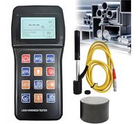Portable Leeb Hardness Tester, Digital Metal Hardness Testing Instrument with Sensor & Test Block, 360° Accuracy for Industrial Use