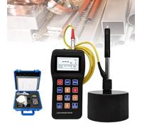 Portable Leeb Hardness Tester Metal Durometer with D Type Impact Device and Test Block for Iron Steel Copper Aluminum Alloy