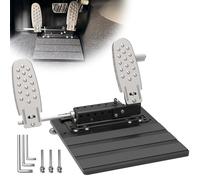 Portable Left Foot Accelerator Pedal for Disabled Drivers - Adjustable Gas Pedal with Quick Release & Footrest - Metal Construction Fits Most Vehicles