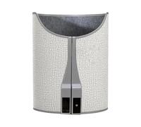 Portable Leg Warmer with Soft Blanket for Under Desk Leg Foot Knee Heater Small Room Heater for Indoor Use with Overheated Feet Legs (Grey, 120 x 50 cm)