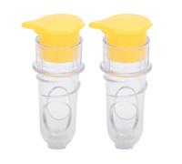 Portable Lemon Squeezer Manual Labor Saving Citrus Juicer for Lemons Limes Oranges Made of Premium ABS PP Material Compact Size 2PCS