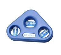 Portable Level Ruler 90x75mm, 3-in-1 Bubble Level for Vertical Horizontal 45° Measurement, Shockproof ABS Triangle Gauge for Door Frame, Furniture Installation, Compatible with Mini Protractor