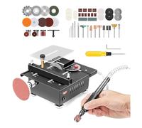 Portable Liftable for Wood Cutting, Mini Multi-Functional Table Saw, 7 Speed Adjustable, Adjustable Within The Range of 0° to 90°, 6,000 RPM