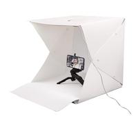 Portable Light Box Kit with LED Light, LED Light Tent Shooting Box 40cm Shooting Tent Photography Photo Studio Portable Tent Backdrop Lighting Cube