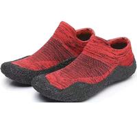 Portable Light Water Sneakers Unisex Skinners Swimming Shoes Beach Diving Barefoot Sock Shoes Yoga Men Aqua Upstream Shoes- red||37-38