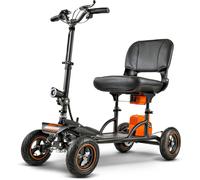 Portable Lightweight 4-Wheels Mobility Scooter 350lbs Capacity Superhandy Black One Size