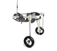 Portable Lightweight Dog Wheelchair for Hind Legs ，Adjustable Height Width Length Pet Mobility Aid ，Curved Aluminum Frame， Fit Small Meduum Large Disabled/Injured/Senior Dogs(XXL)