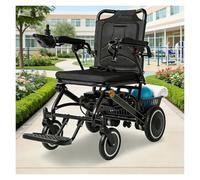 Portable Lightweight Folding Electric Wheelchair for Adults, 500W All-Terrain Power, Airline Approved with 15-Mile Travel Range(Black,20ah)
