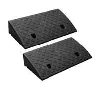 Portable Lightweight Plastic Curb Ramps 2PCS, Heavy Duty Plastic Threshold Ramp Set for Driveway, Loading Dock, Sidewalk, Car, Scooter, Bike, Motorcycle, Wheelchair, Golf Cart