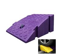 Portable Lightweight Plastic Curb Ramps Door Step Ramp Heavy Duty Plastic Threshold Ramp Hard Curb Ramps For Driveway, Car, Vehicles, Motorcycle (Color : Purple, Size : 40x25x16cm)