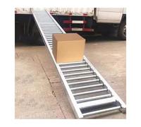 Portable Lightweight Roller Conveyor Non Motorized Foldable Stainless Steel Design Ideal for Warehouse and Material Handling Easy to Move and Set Up