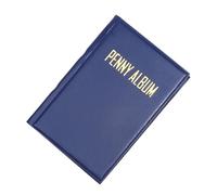 Portable Lightweight Travel Coin Holder Album 108 PVC, Blue | Easy Viewing Display, Page Case for Kids Adults Hobbies Use, Currency Stamps Storage, Portable