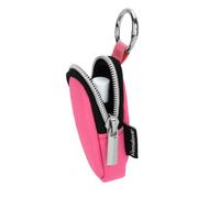 Portable Lip Balm Organizer Case with Keychain, Travel Chapstick Holder Storage Bag, Waterproof Small Cosmetic Organizer, Anti-Lost Lipstick Lip Gloss Sleeve Pouch Keeper Case (Pink, Small)