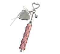 Portable Lip Balm Organizer Unit - Keyring Lips Gloss Storages Container With Integrated Mirror For Travel Convenience System, Lipstick Storage Accessory Gift For Wife Sister Daughter Girlfriend Frien