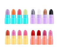 Portable Lipstick Travel Set, 16-Pieces Minimal Lipsticks, Matte Glitter Lipstick Makeup, Long-Lasting/Comfortable Wear, Versatile All Skin Tones, Box Case 4.53x3.31 Inches, For Women