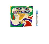 Portable Liquid Acrylic Pen Multipurpose for Students Art Journaling on Various Surfaces Acrylic Marker Set