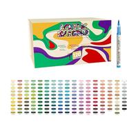 Portable Liquid Acrylic Pen Multipurpose for Students Art Journaling on Various Surfaces Liquid Paint Marker Soft Brush Tip Paint Pen for Card Making Drawing Scrapbooking Journaling