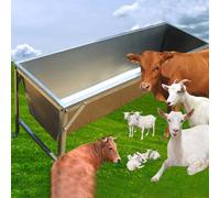 Portable Livestock Hay Feeder for Cows, Durable Farm Animal Feeding Trough for Patio Grassland Suburb Use
